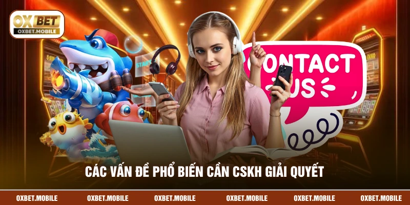 Các vấn đề phổ biến cần CSKH giải quyết