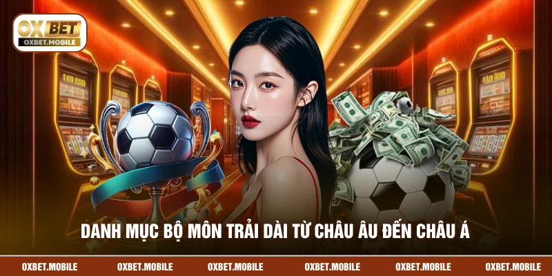 Danh mục bộ môn trải dài từ châu Âu đến châu Á